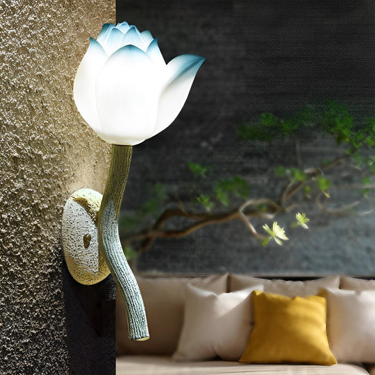 Lotus Flower Decorative Retro Wall Lights Fixture
