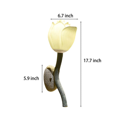 Lotus Flower Decorative Retro Wall Lights Fixture