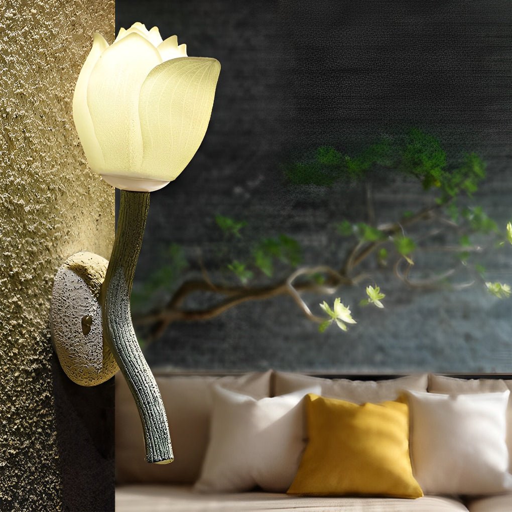 Lotus Flower Decorative Retro Wall Lights Fixture