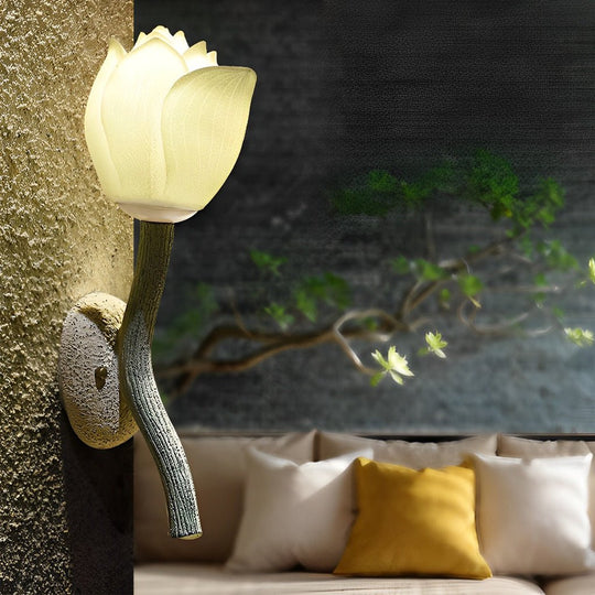 Lotus Flower Decorative Retro Wall Lights Fixture