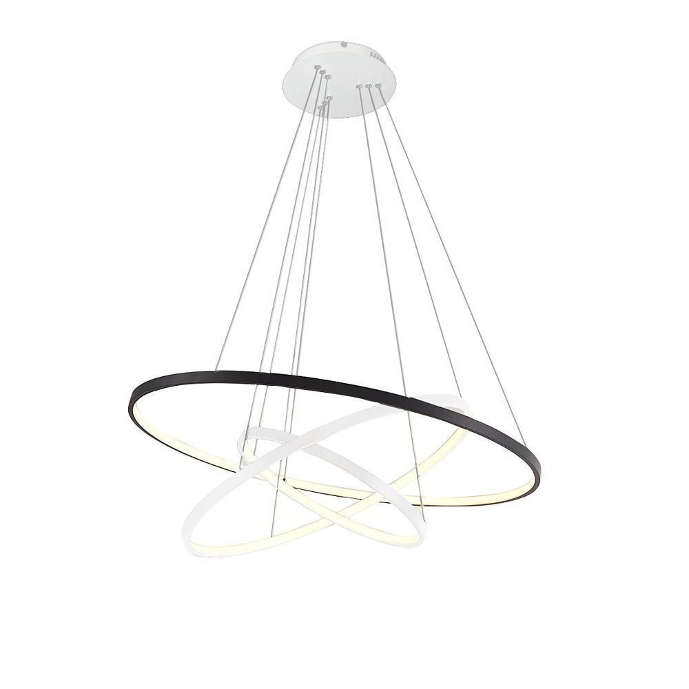 Adjustable Circles LED Dimmable Chandelier with Remote
