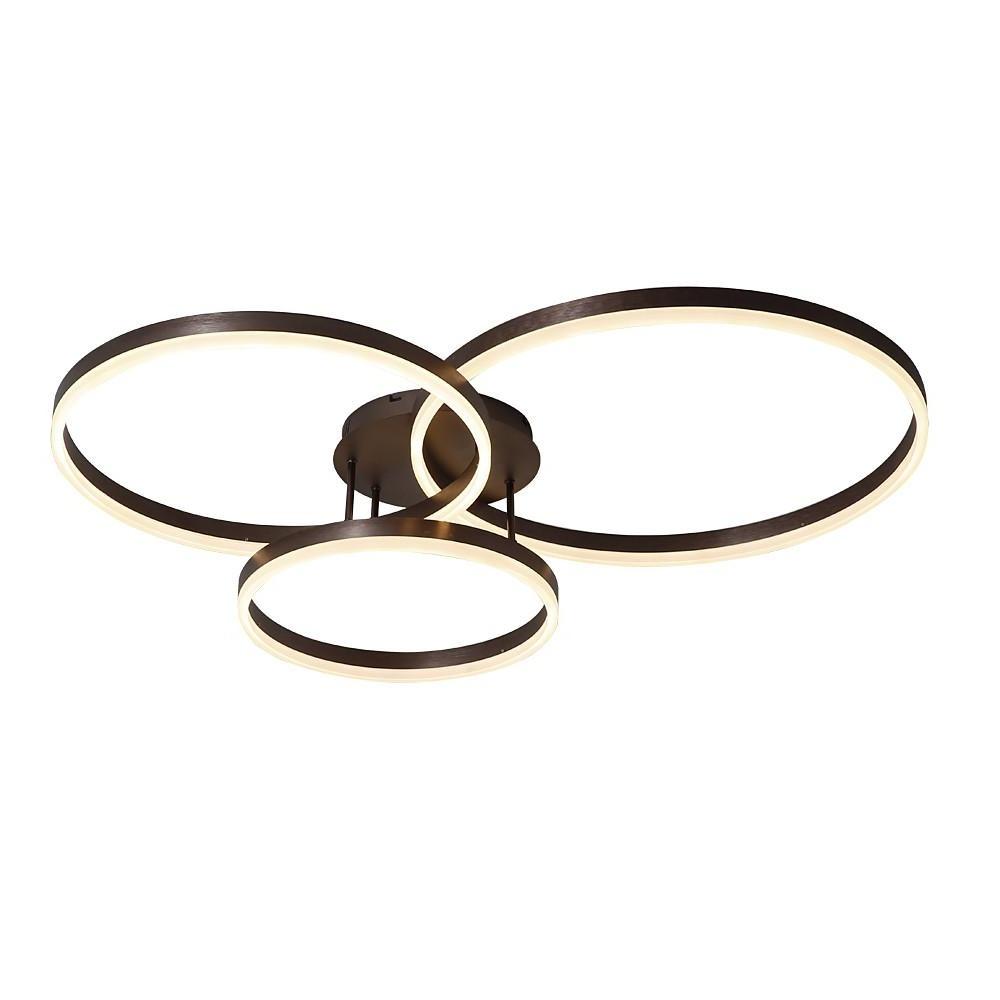 3 Circles Metal Dimmable LED Modern Flush Mount Ceiling Light