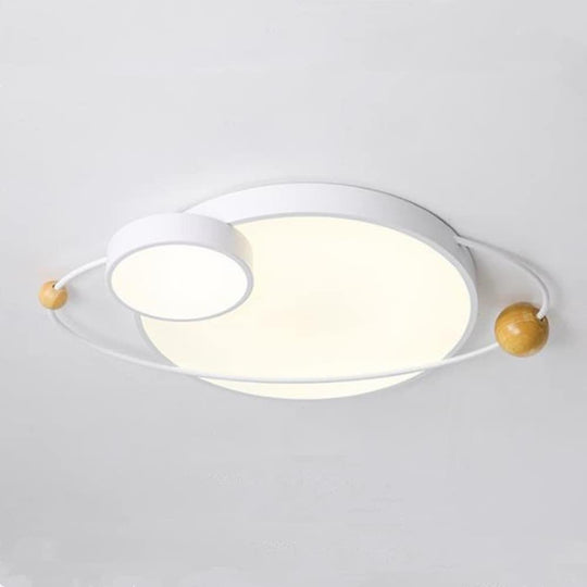 Circle Globes LED Dimmable Flush Mount Ceiling Light