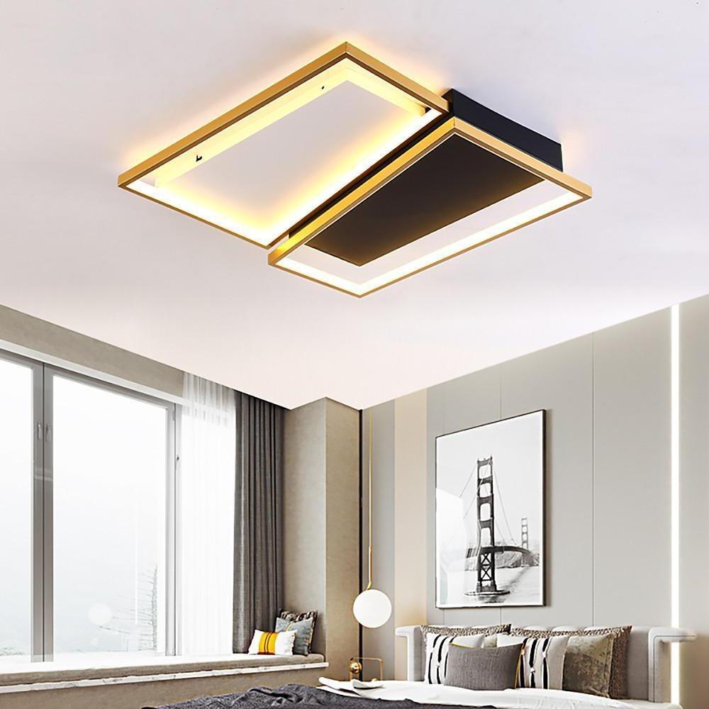 Rectangle & Round LED Modern Flush Mount Ceiling Light