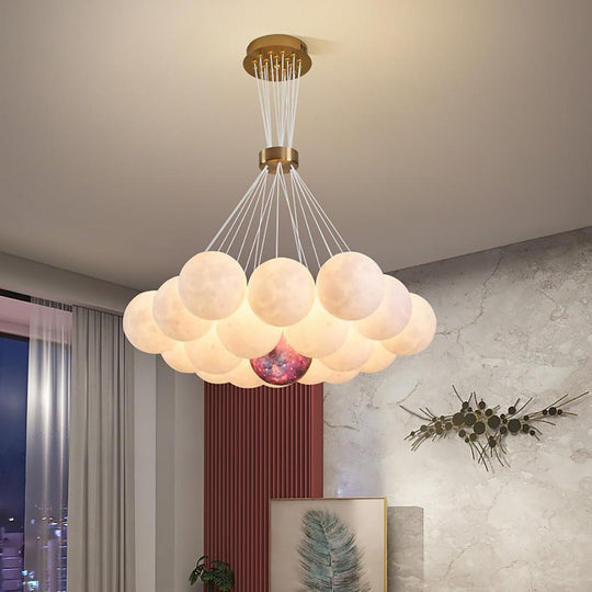 Modern Cluster Globe LED Chandelier Pendant Light