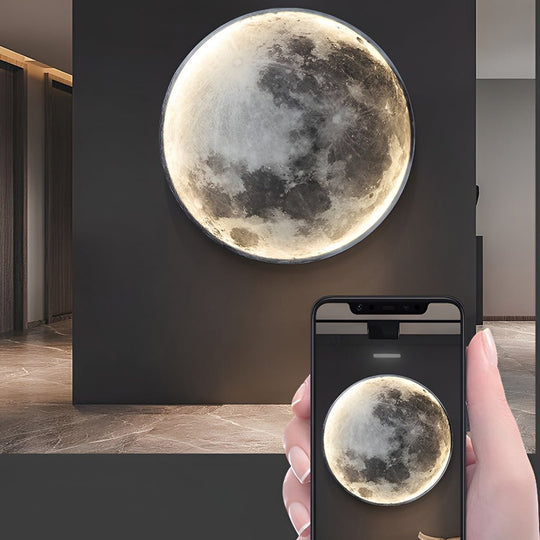 Lunar Moon Dimmable LED Modern Wall Lamp