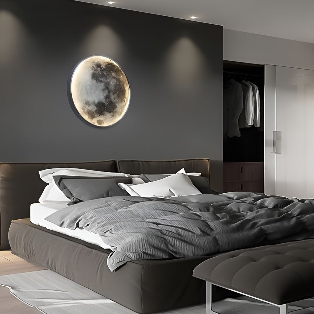 Lunar Moon Dimmable LED Modern Wall Lamp