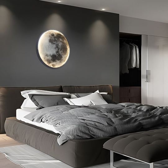 Lunar Moon Dimmable LED Modern Wall Lamp