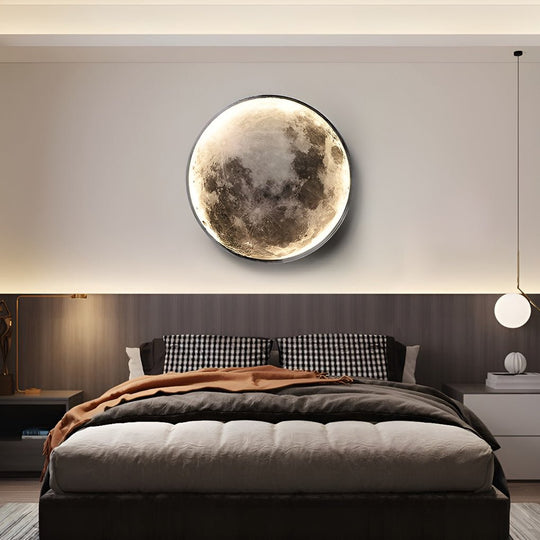Lunar Moon Dimmable LED Modern Wall Lamp