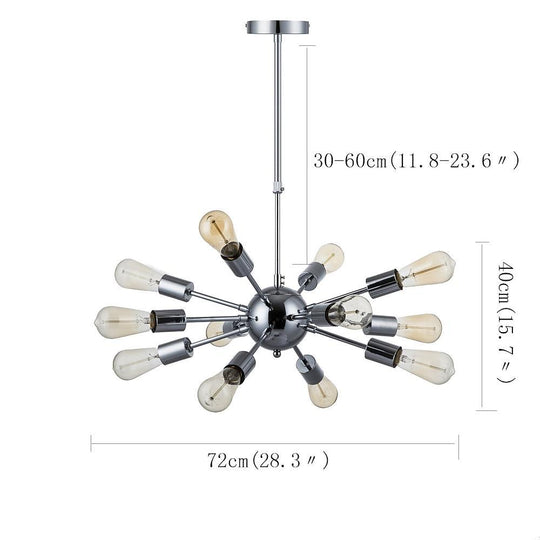 Cluster Sputnik Chandelier – Mid-Century 18-Bulb Design