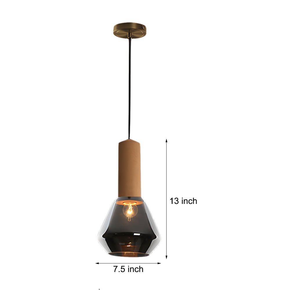 Luxury Glass Jar Pendant Light with Cork Top – 1 Light
