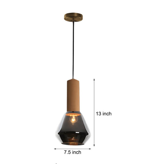 Luxury Glass Jar Pendant Light with Cork Top – 1 Light