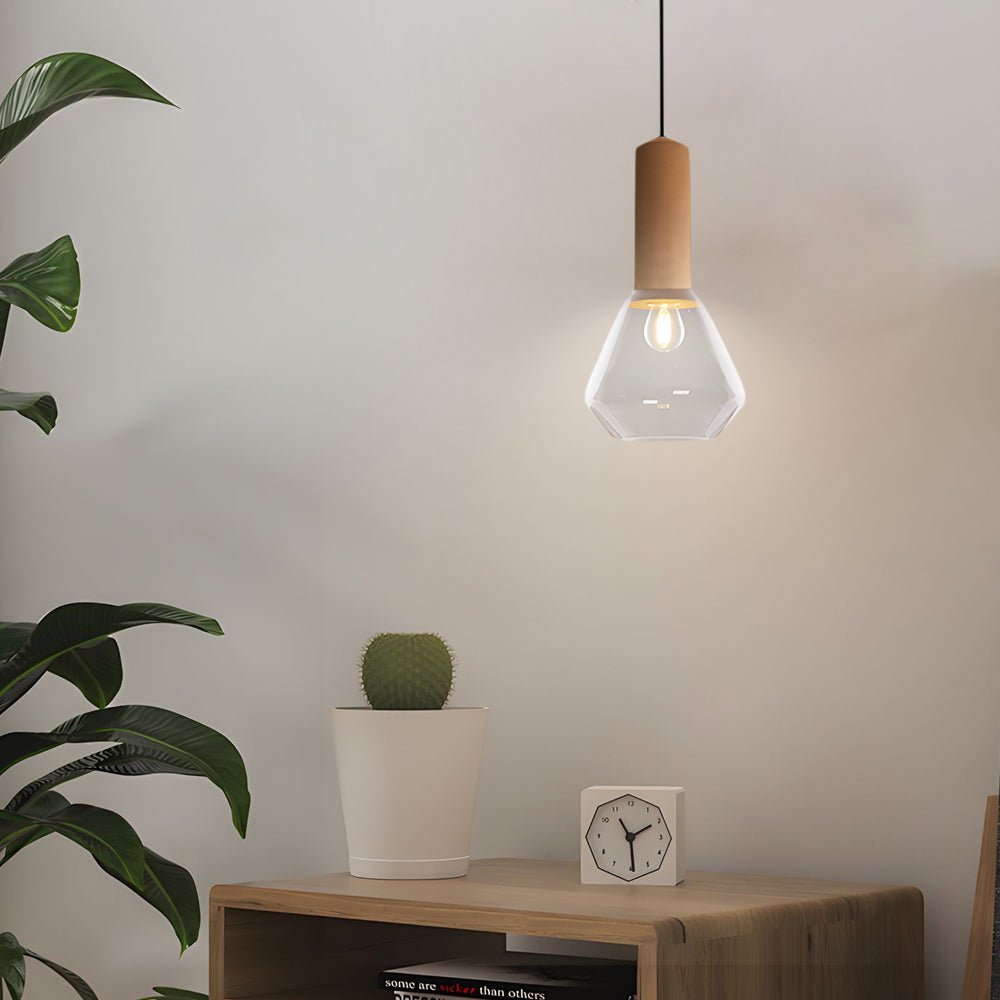 Luxury Glass Jar Pendant Light with Cork Top – 1 Light