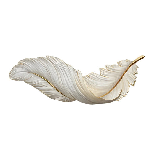 Luxury Creative Feathers USB LED Wall Light with Remote Control