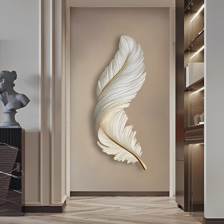 Luxury Creative Feathers USB LED Wall Light with Remote Control