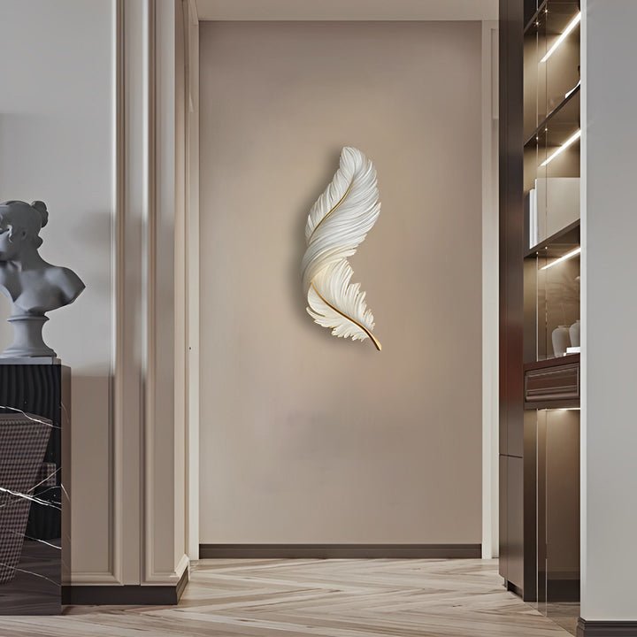 Luxury Creative Feathers USB LED Wall Light with Remote Control