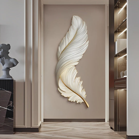 Luxury Creative Feathers USB LED Wall Light with Remote Control
