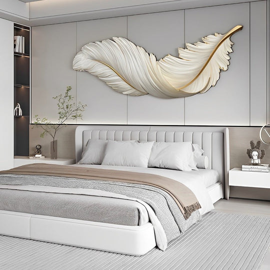 Luxury Creative Feathers USB LED Wall Light with Remote Control