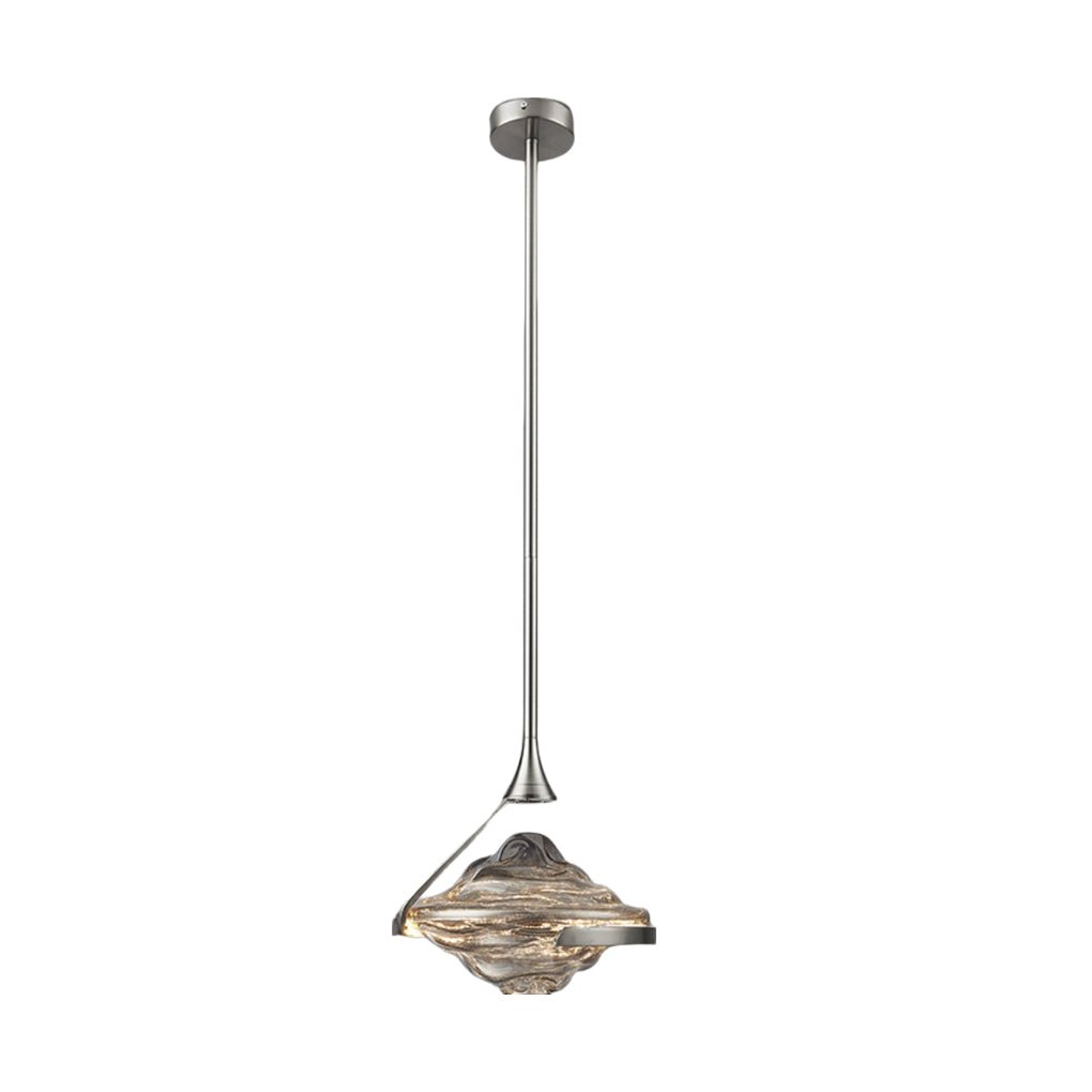 Luxury Creative Glass Ufo Spinning Top LED Modern Bedside Pendant Light