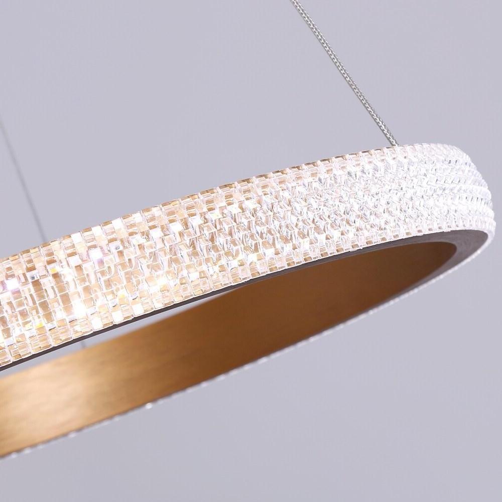 Circular Design LED Gold Modern Chandelier Kitchen Pendant Lighting