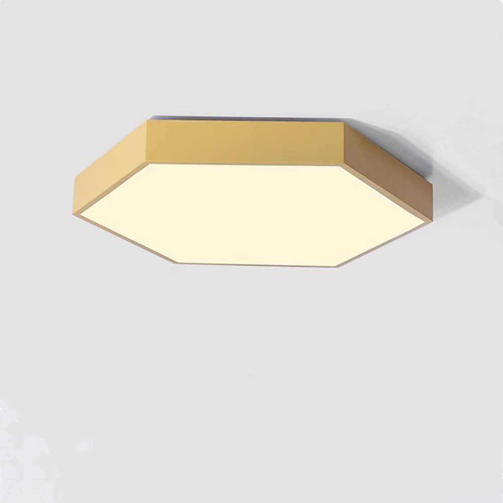 Geometric Hexagon Shaped LED Modern Ceiling Light – Flush Mount