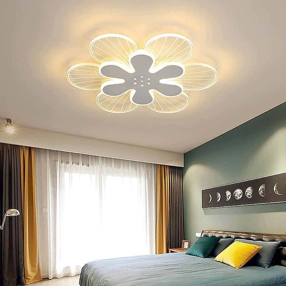 Novelty Stylish Flower LED Flush Mount Ceiling Light – Bedroom