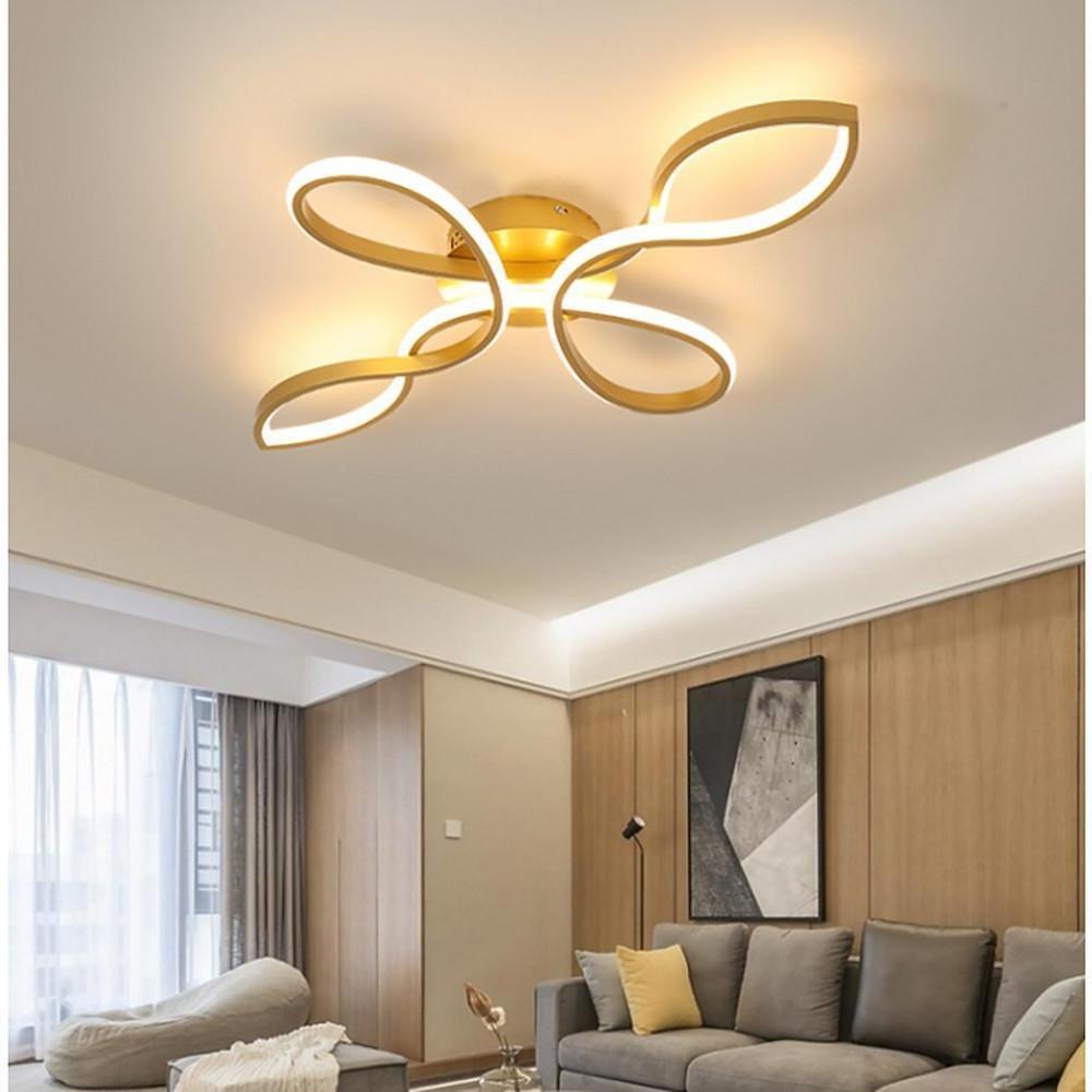 Wave Flower Shaped Dimmable LED Flush Mount Ceiling Light