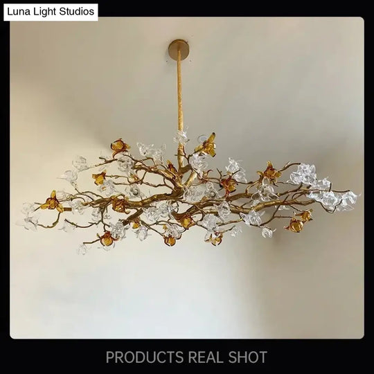 Copper Branch Chandelier – Retro Luxury Pendant Lighting