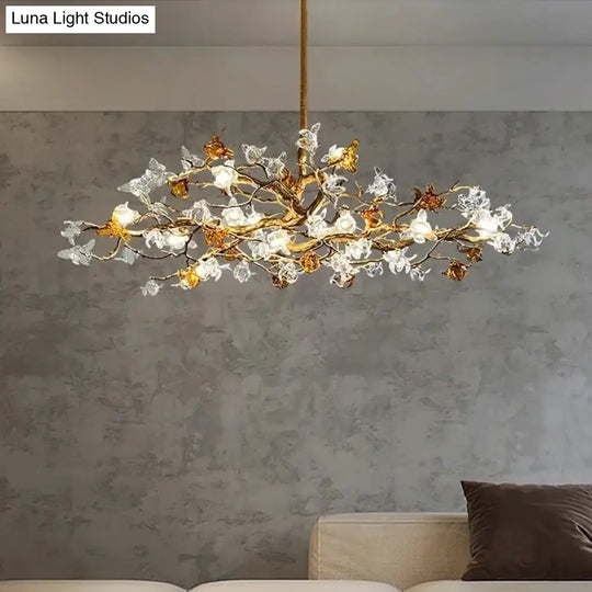 Copper Branch Chandelier – Retro Luxury Pendant Lighting