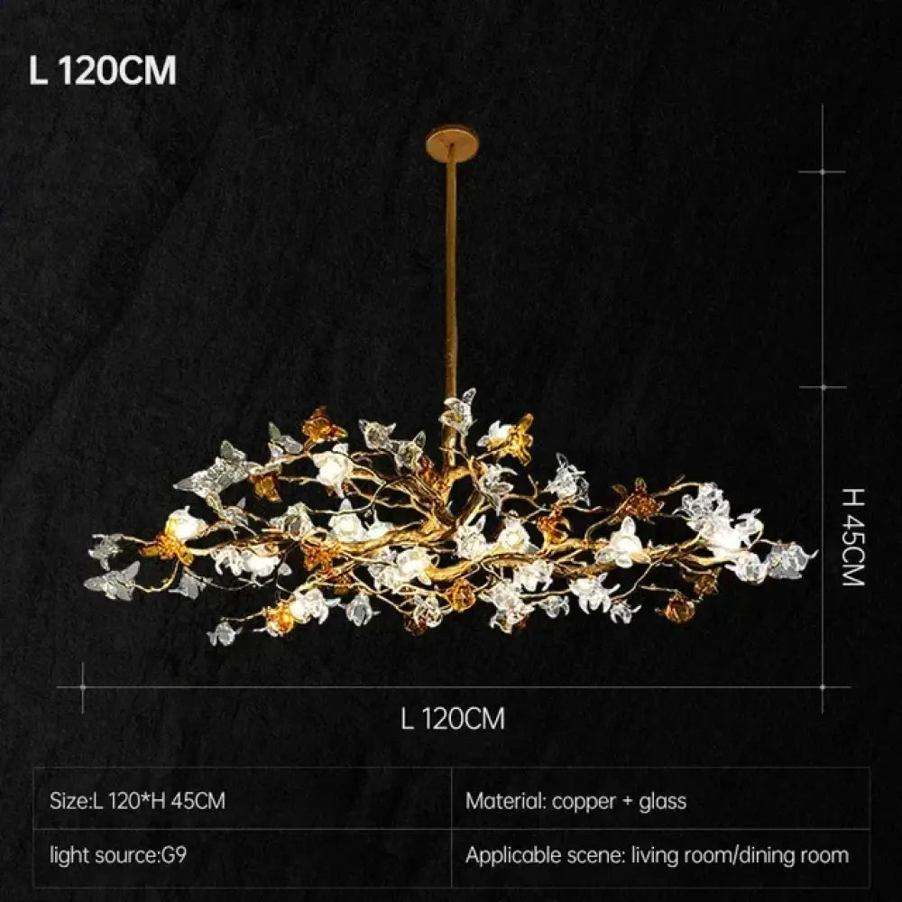 Copper Branch Chandelier – Retro Luxury Pendant Lighting