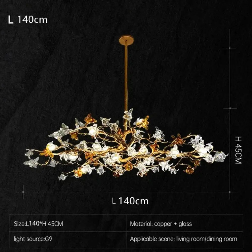 Copper Branch Chandelier – Retro Luxury Pendant Lighting
