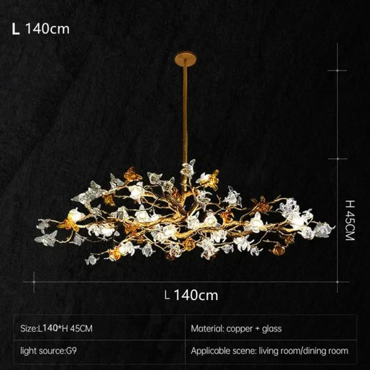 Copper Branch Chandelier – Retro Luxury Pendant Lighting