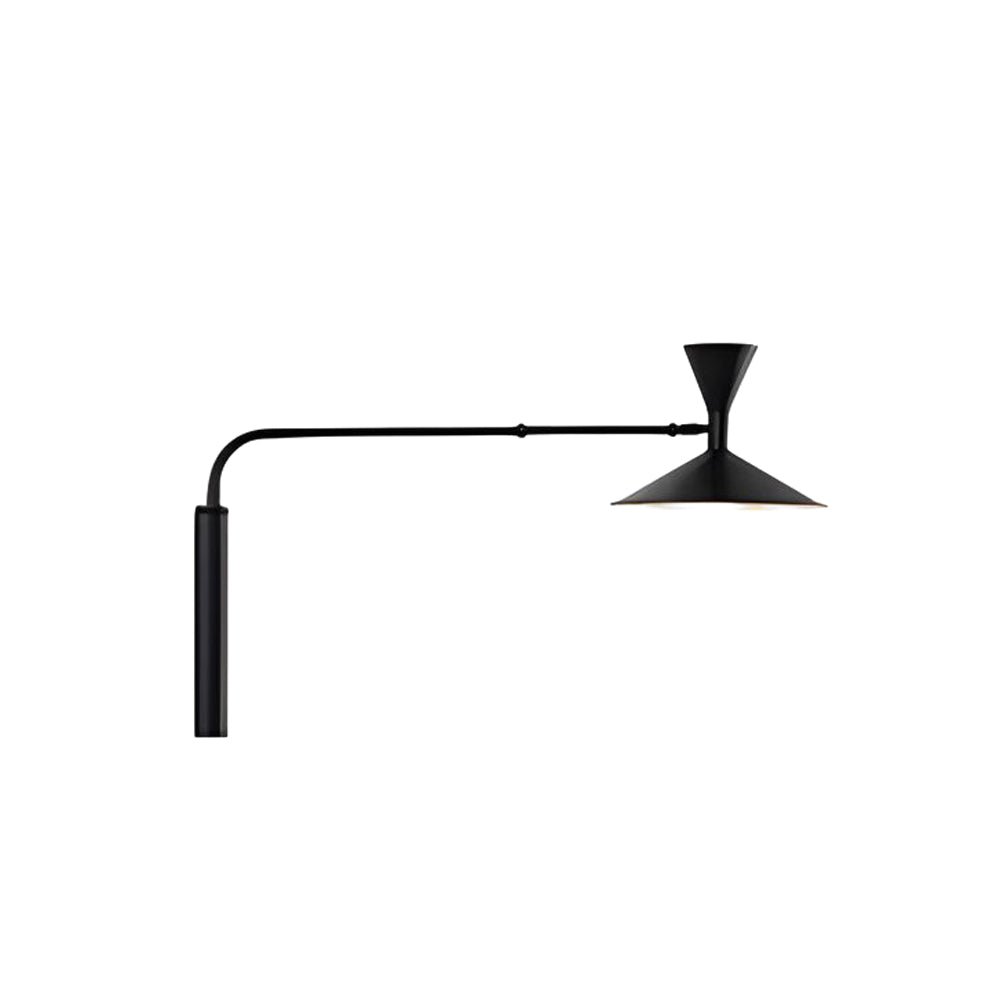 Marseille Swing Arm Wall Lamp – Adjustable Long Metal Arm Trumpet Sconce