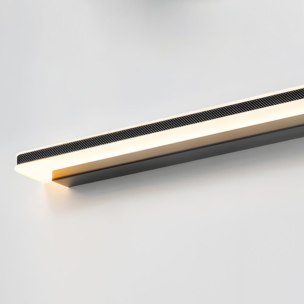 Matte Black Linear LED Bathroom Vanity Light with Acrylic