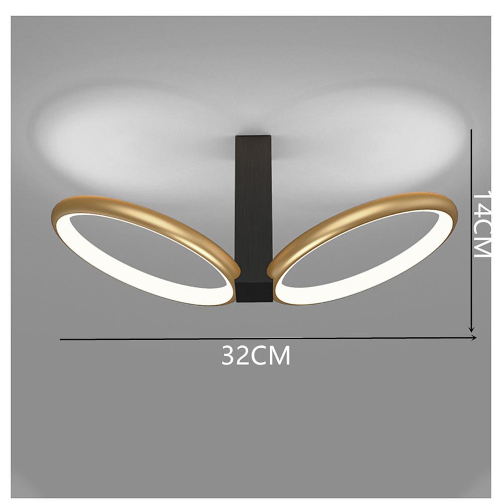 Squares Reflective Gold LED Flush Mount Ceiling Light