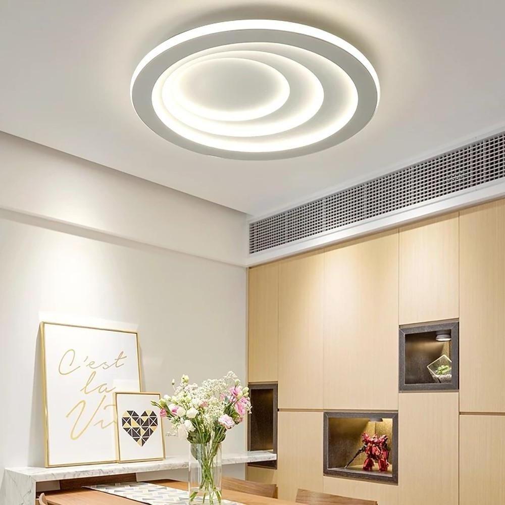 4 Graduated Circles LED Nordic Ceiling Light – Modern Flush Mount