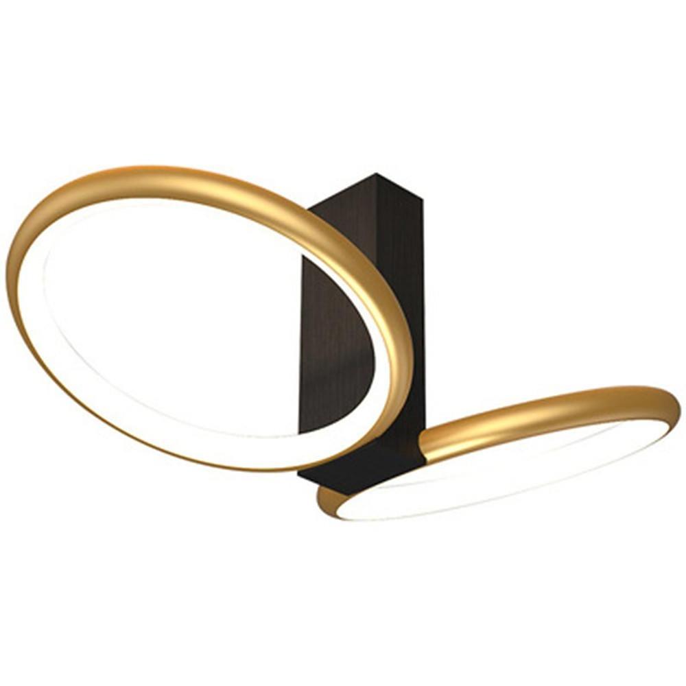 Squares Reflective Gold LED Flush Mount Ceiling Light