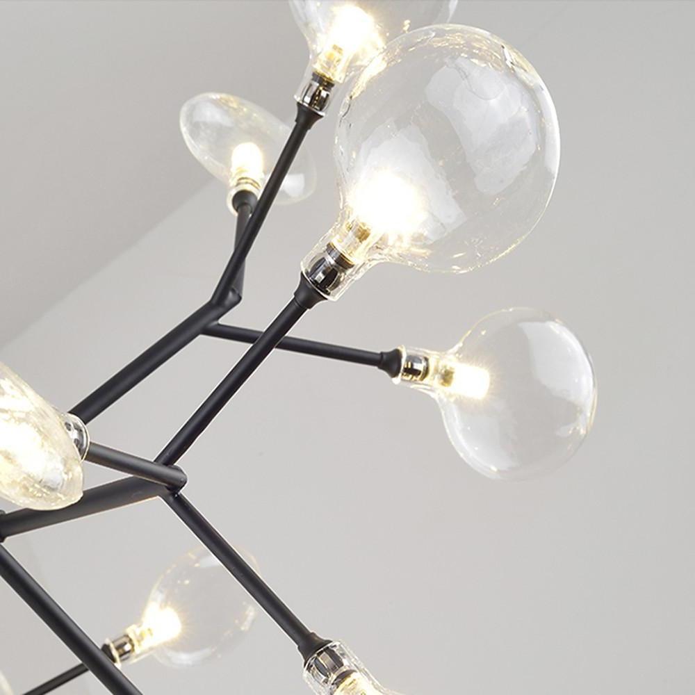 36 Lights LED Cluster Design Modern Sputnik Chandelier