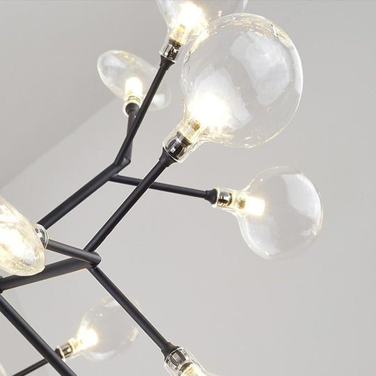 36 Lights LED Cluster Design Modern Sputnik Chandelier