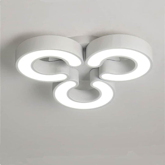 Flower Shaped Dimmable LED Modern Flush Mount Ceiling Light