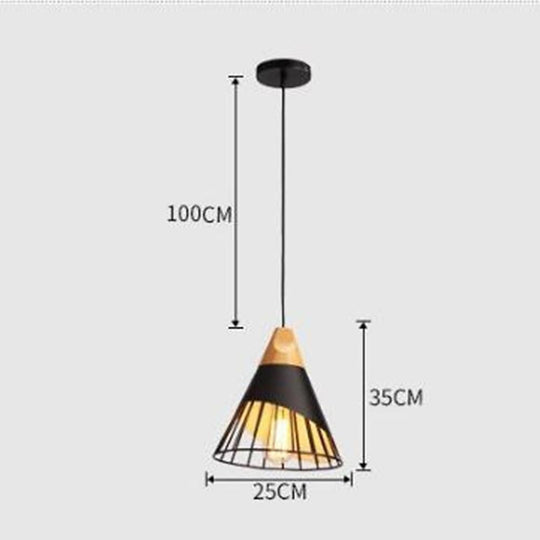 Metal Kitchen Island Pendant Lighting Abstract Cone Shaped Pendant Light