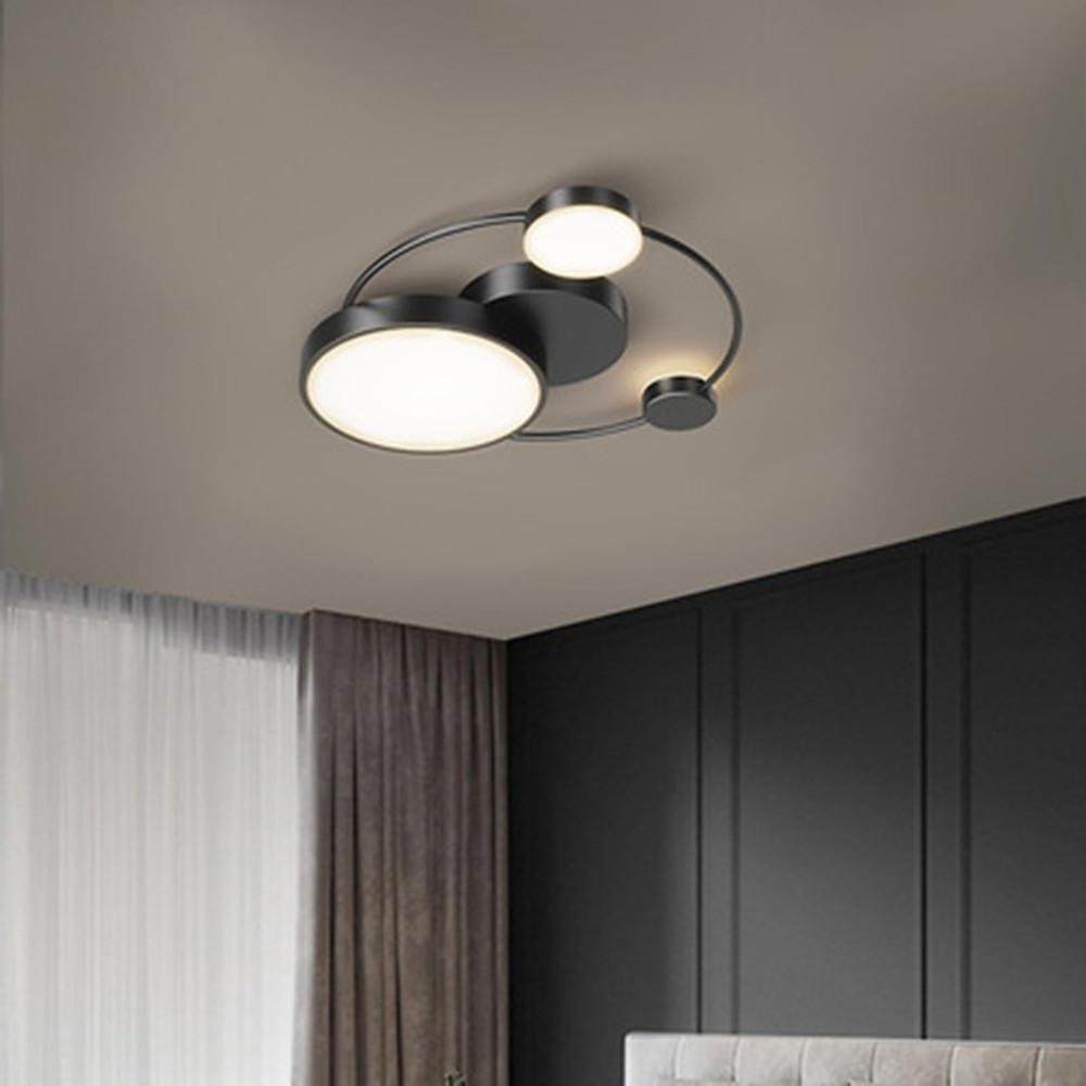 Artistic Circles Design Dimmable LED Modern Flush Mount Ceiling Light