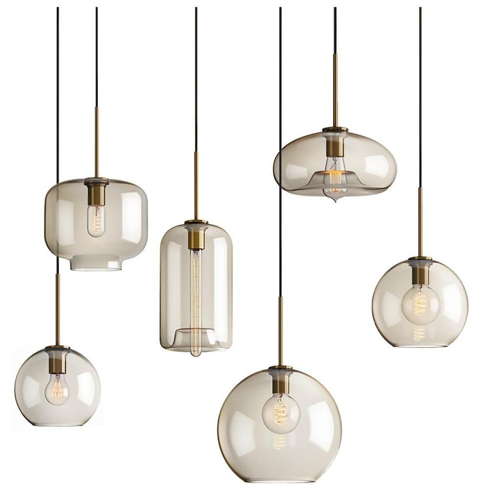 Vintage Glass Electroplated LED Nordic Pendant Light