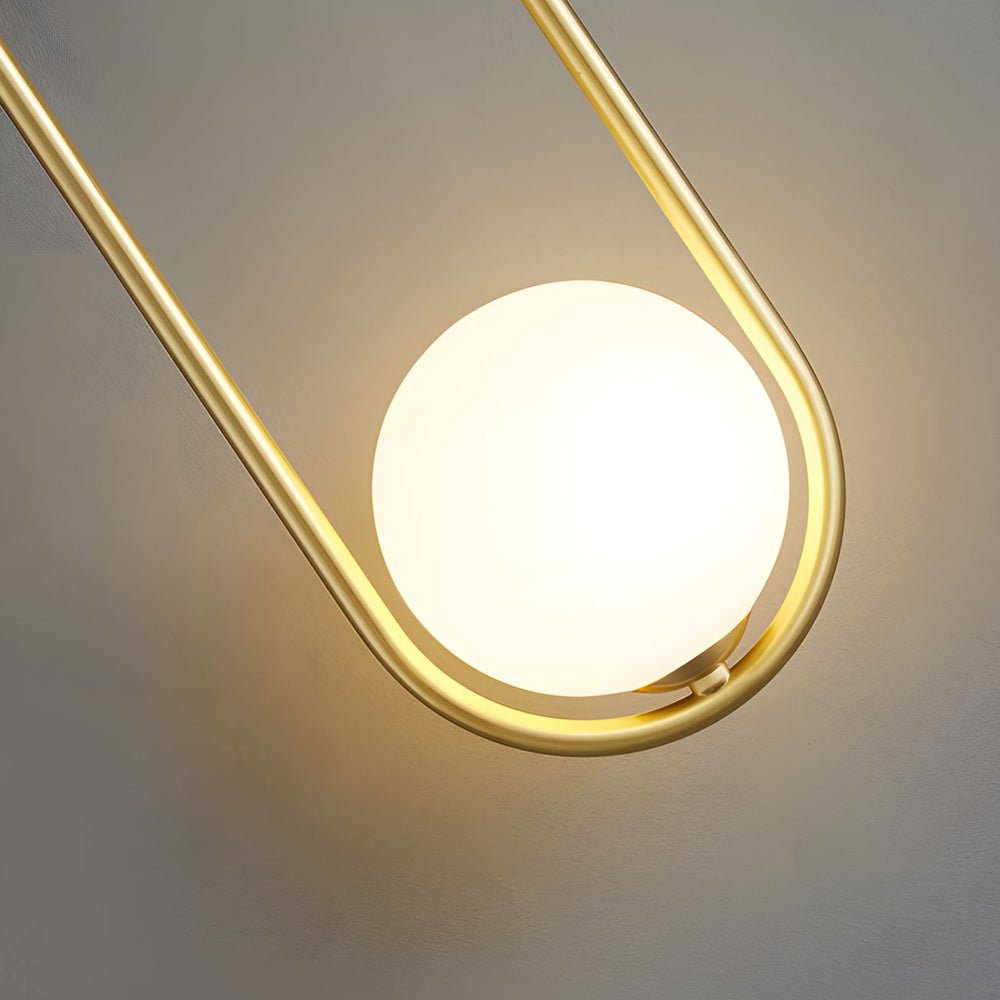 Mila Wall Sconce – 1-Light Glass Globe Wall Light in Gold/Black