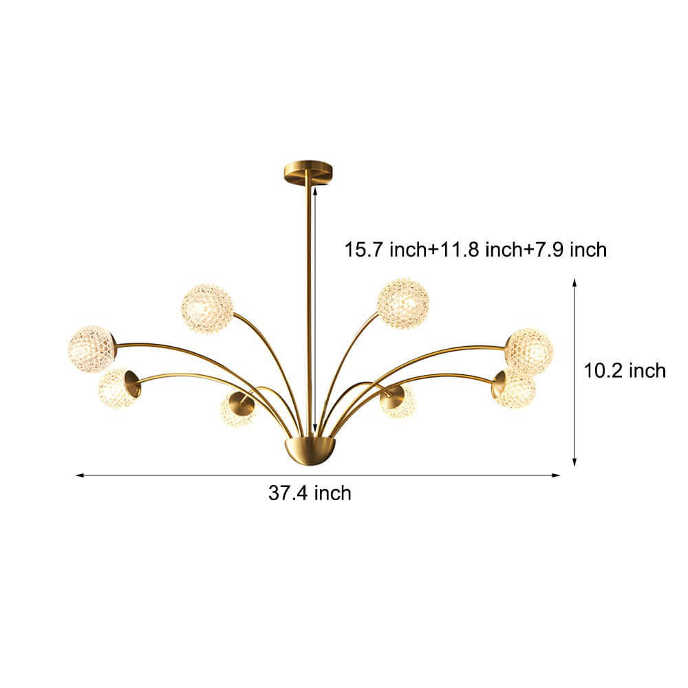 Millender 8-Light Crystal Ball Chandelier