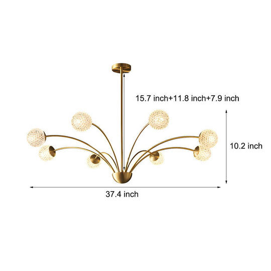 Millender 8-Light Crystal Ball Chandelier