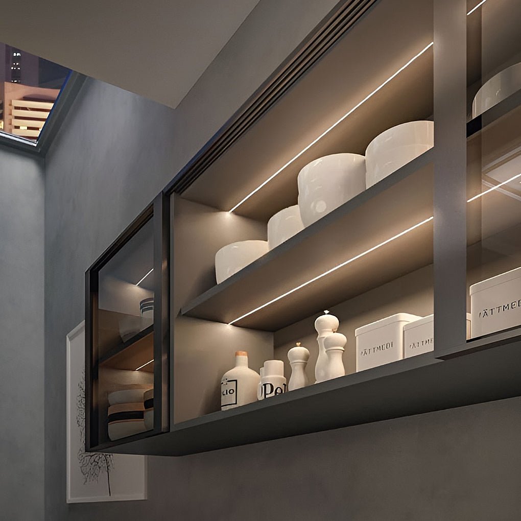 Mini Recessed Invisible LED Strip Cabinet Lights (Set of 4)