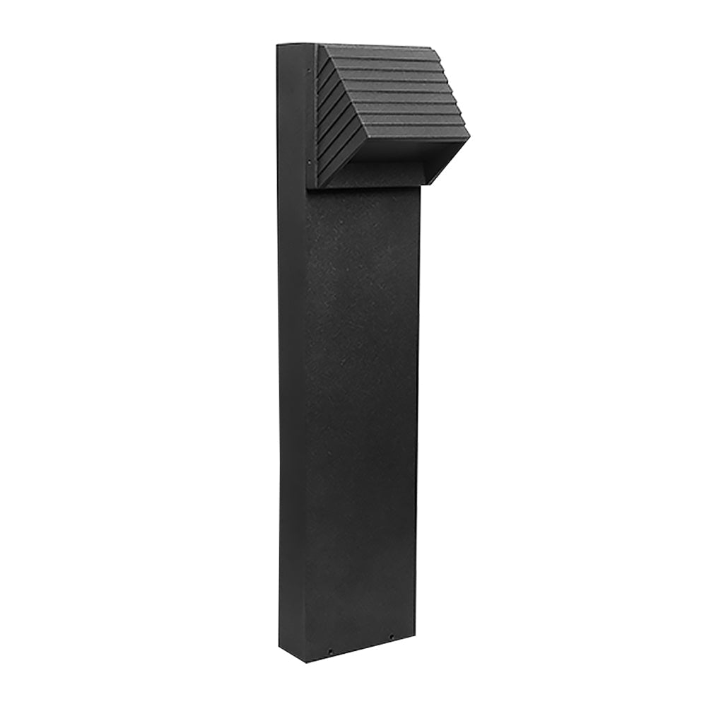 Chic Flash Black LED Lawn Light for Outdoor Spaces