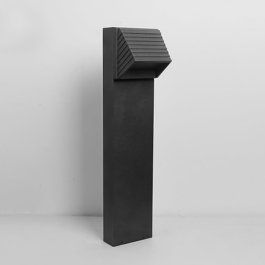 Chic Flash Black LED Lawn Light for Outdoor Spaces