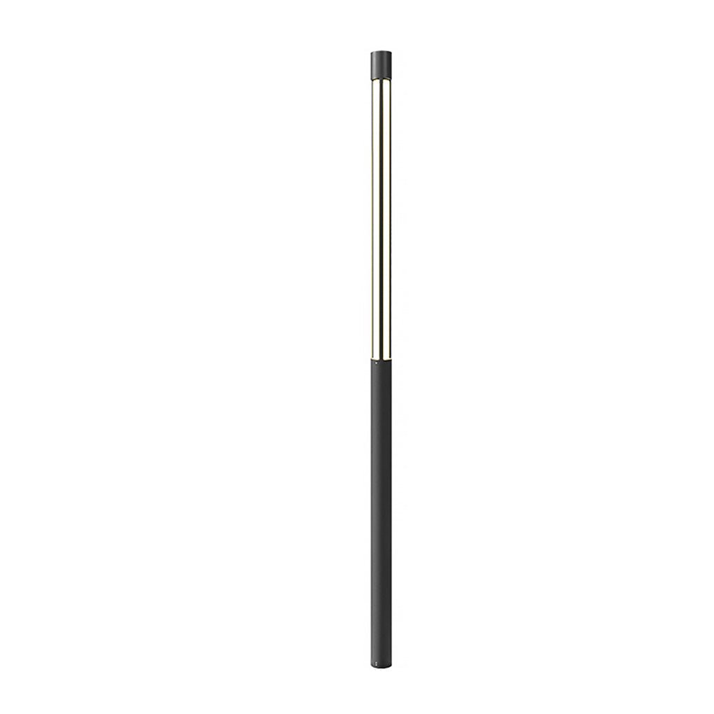 Cylinder Shaped LED Black Modern Outdoor Landscape Bollard Lights